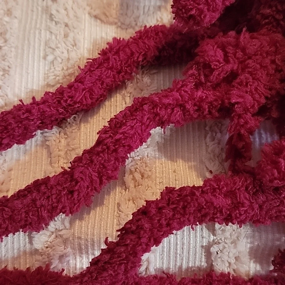 Five handmade designer hangers, dark red, wine colored. New.